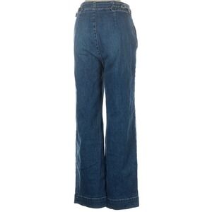 MOTHER The Cinch Greaser High-Rise Wide-Leg Ankle Blue Denim Jeans Sz 27